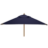 STURDI PLUS - 2m x 2m Square - FSC Wood Garden Parasol - Pulley - Plain Navy