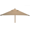 STURDI PLUS - 2m x 2m Square - FSC Wood Garden Parasol - Pulley - Plain Taupe