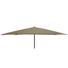 STURDI PLUS - 3m x 2m Rectangular - Aluminium Garden Parasol - Crank - Plain Taupe