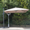 Sturdi Premium - 3m x 3m Square Aluminium Cantilever Parasol - Taupe