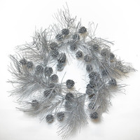 Swift - 60cm Silver Needle Pine Wreath