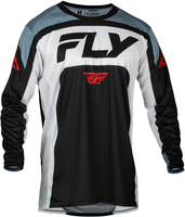 Fly Racing Lite 2024 Motocross Jersey,  black-grey-white,  Size 2XL