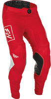 Fly Racing Lite Motocross Pants,  white-red,  Size 38,  white-red,  Size 38