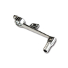 Foot brake lever aluminium,  HONDA CBR 600 RR,  03-06,  foldable,  silver,  silver