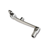 Foot brake lever aluminium,  SUZUKI GSX-R,  foldable,  silver,  silver