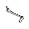 Foot brake lever aluminium,  YAMAHA YZF R1,  02-03,  foldable,  silver,  silver