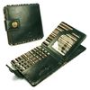 Alston Craig Alston Craig Genuine Vintage Leather RFID Blocking / NFC ID Mens Tec wallet - (Olive Stripe) - Green