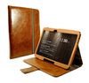 Alston Craig Alston Craig Personalised Vintage Genuine Leather Slim-stand Case Cover for Samsung Galaxy Tab 4 10.1 (Olive striped) - Brown