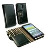 Alston Craig Alston Craig Personalised Vintage Genuine Leather Wallet Case Cover for Samsung Galaxy S5 (Olive striped) (free Screen Protector) - Green