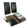 Alston Craig Alston Craig Vintage Genuine Leather Wallet Case Cover for HTC One M8 Olive striped (free Screen Protector) - Racing Green