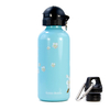 Green Bottle BPA Free / Non Toxic Water Bottle 600 ml / 20 oz - Apple Blossom Light Blue