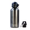 Green Bottle BPA Free / Non Toxic Water Bottle 600 ml / 20 oz - Metallic Grey