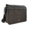 Troop London Classic Collection Cross-Body Messenger Canvas Bag case TRP0240 - Black