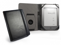 Tuff-Luv Embrace case cover for Amazon Kindle Touch / Paperwhite (book style) - black