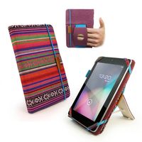 Tuff-Luv Embrace Plus Material Case Cover for Kindle Fire (not HD) / Google Nexus 7 / Asus Memo Pad 7 - Navajo
