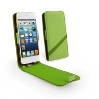 Tuff-Luv Faux Leather case & Screen protection for Apple iPod Touch 5th Gen - Green