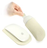 Tuff-Luv Faux Leather Pull-E slip case cover for Apple Magic Mouse - White