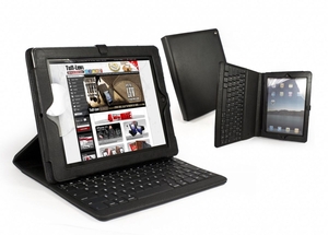 Tuff-Luv Leather case and Integrated Bluetooth Keyboard for Apple iPad 2 - Black