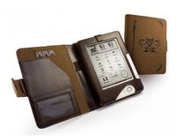 Tuff-Luv Natural Hemp Autumn Brown Case Cover for PocketBook 602 / 603 - Book Style