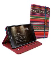 Tuff-Luv Slim-Stand Material Case Cover for the Samsung Galaxy Tab 4 (7.0 inch) Sleep function - Navajo / Aztec