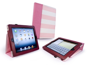 Tuff-Luv Type-View "Candy Rock" case cover for new iPad (Retina) - Pink