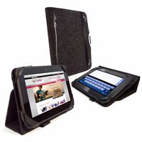 Tuff-Luv Type-View Clean-Pad Hemp Case Cover for Amazon Kindle Fire HD / HDX 7 - Black