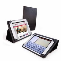 Tuff-Luv Uni-view 7 Generic Universal Faux Leather case cover compatible with multiple 7" - 8" tablet devices incl. (iPad Mini / Retina,  Tesco Hudl,  / Google Nexus 7 / Galaxy Tab 2 7" Note 8 / Asus - Black
