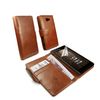 Tuff-Luv Vintage Brown leather wallet (inc screen protector) case cover for Sony Xperia M2 - Brown