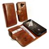 Tuff-Luv Vintage Leather Wallet Case Cover & Screen Protection for Motorola Moto X - Brown