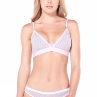 Icebreaker Siren Bra Blush Heather/Stripe