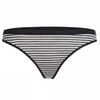 Icebreaker Womens Siren Thong Black/Snow/Stripe
