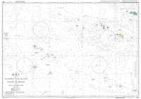 Admiralty Chart 4657 - Southern Cook Islands to Iles de la Societe and Iles Australes
