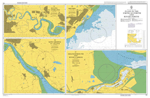 Admiralty Chart 741 - Plans in the Firth of Forth and River Forth