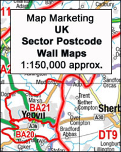 Angus,  Tayside and Fife Postcode Sector Map ENCAPSULATED