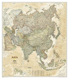 Asia NGS Executive Wall Map ENCAPSULATED