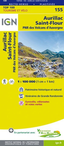 Aurillac - Saint-Flour - PNR des Volcans d`Auvergne IGN TOP100 155