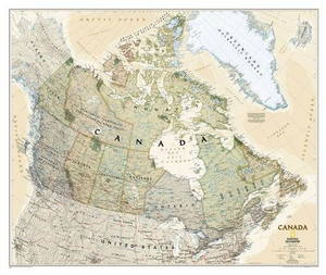 Canada NGS Executive Wall Map ENCAPSULATED