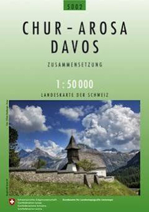 Chur - Arosa - Davos Swisstopo 5002