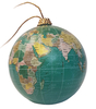 Globe Bauble - Blue