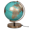 Globe Light 10” Copper Azure Blue
