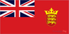 Jersey Red Ensign - 1/2 yard - Printed