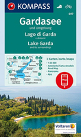 Lake Garda and its Surroundings 3-Map Set Kompass 697