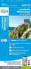 Lavelanet - Montsegur - Lac de Montbel IGN 2247OT