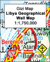 Libya Geographical Edition Wall Map