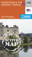 Maidstone & the Medway Towns OS Explorer Active Map 148 (waterproof)