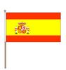 Spain With Crest Hand Flag (6”x4”)