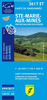 Ste-Marie-aux-Mines - PNR des Ballons des Vosges SINGLE-SIDED,  PAPER IGN TOP25 Map 3617ET