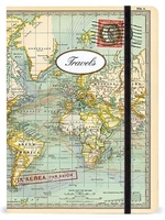 The Century Atlas Map of the World c.1900 Notebook - Large