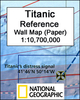 Titanic Reference NGS Wall Map PAPER