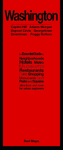 Washington DC Red Maps